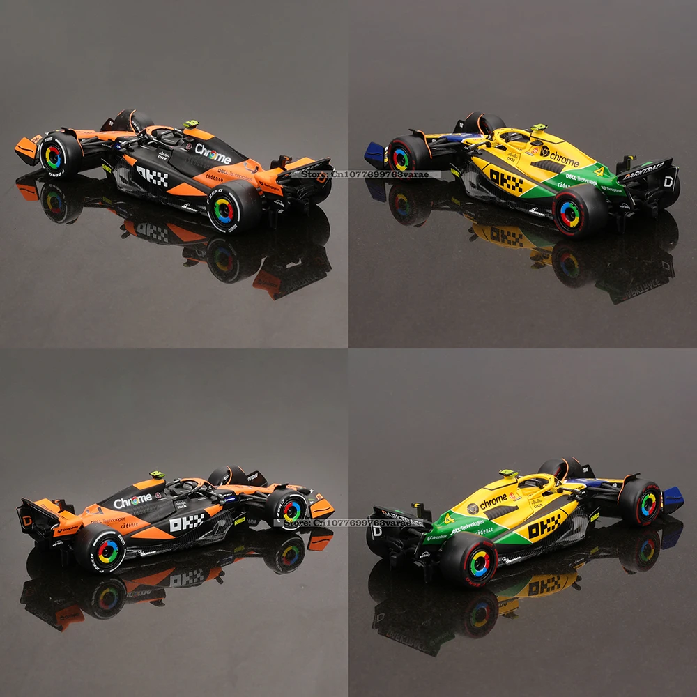 Bburago 1:43 2024 F1 McLaren MCL38 # 4 Lando Norris # 81 Oscar Piastri Legierungsauto Druckguss-Modell Spielzeug Sammlerstück – Detail 5