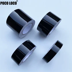 3/5/7/10CM Black Glossy Vinyl Wrap Stripes Chrome Delete Window Trim Film For Car Interior Hood Roof Pillar