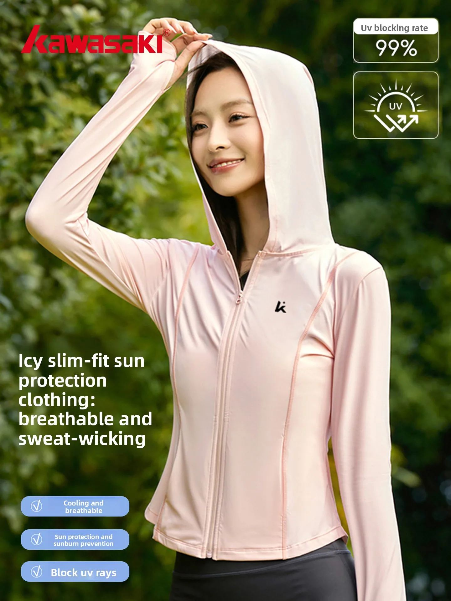 

Розовый спортивный джет, дышащая защита от солнца, женский топ для пилатеса Long Sve, уличный Activi Faionable