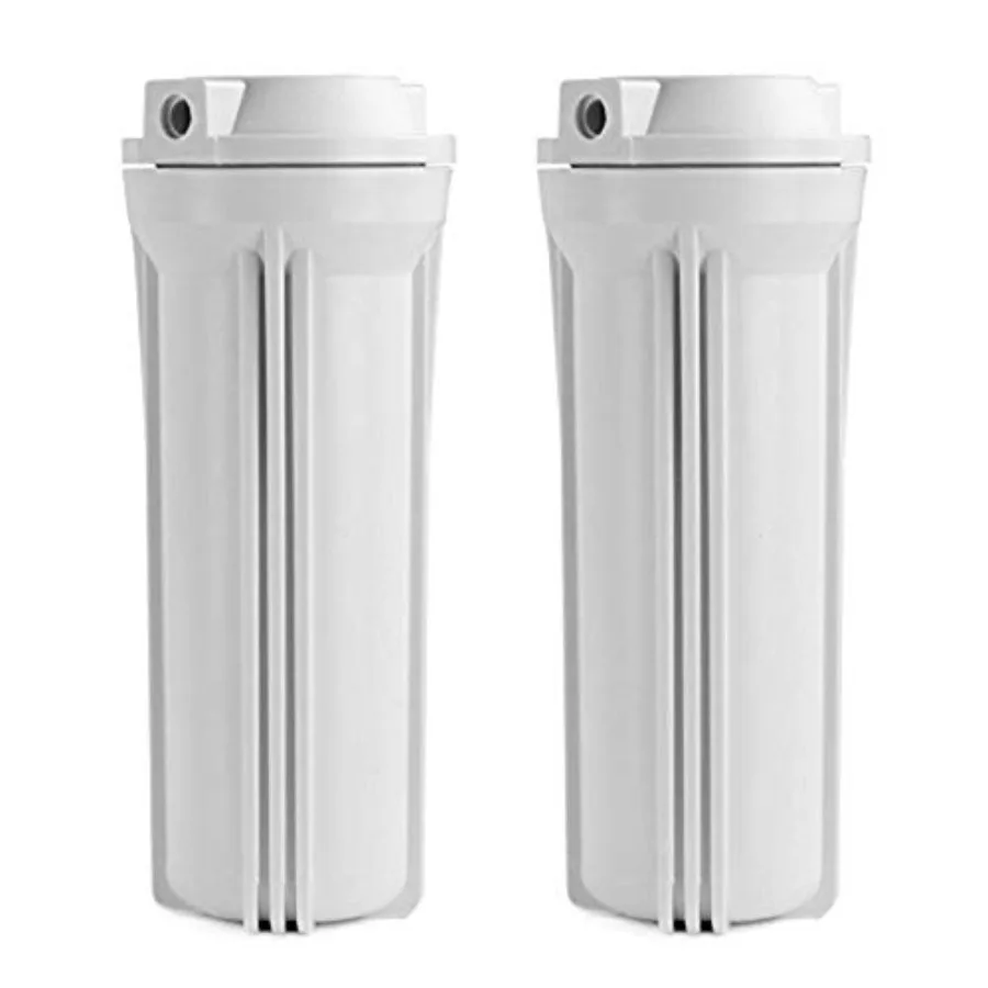 

White Water Filter Housings for RCC Series Reverse Osmosis Systems 10" Inch 2-Pack Compatible with RCC Series Systems with NSF