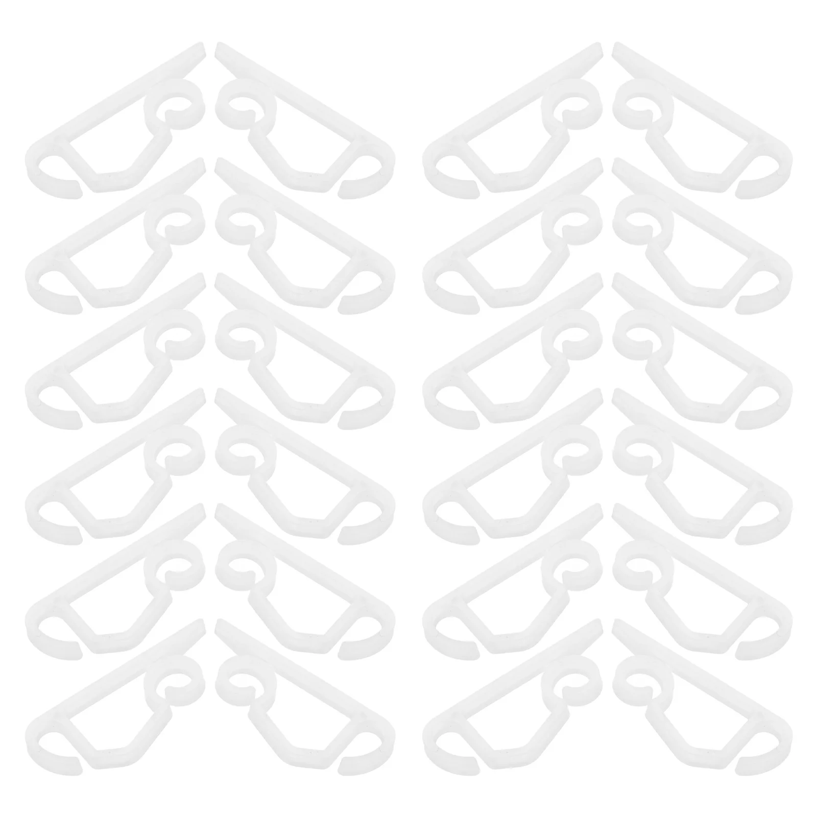 

50 Pcs Christmas Light Clips Gutter Hooks Outdoor String Light Hangers PP Material Lightweight Strong Grip No Tools
