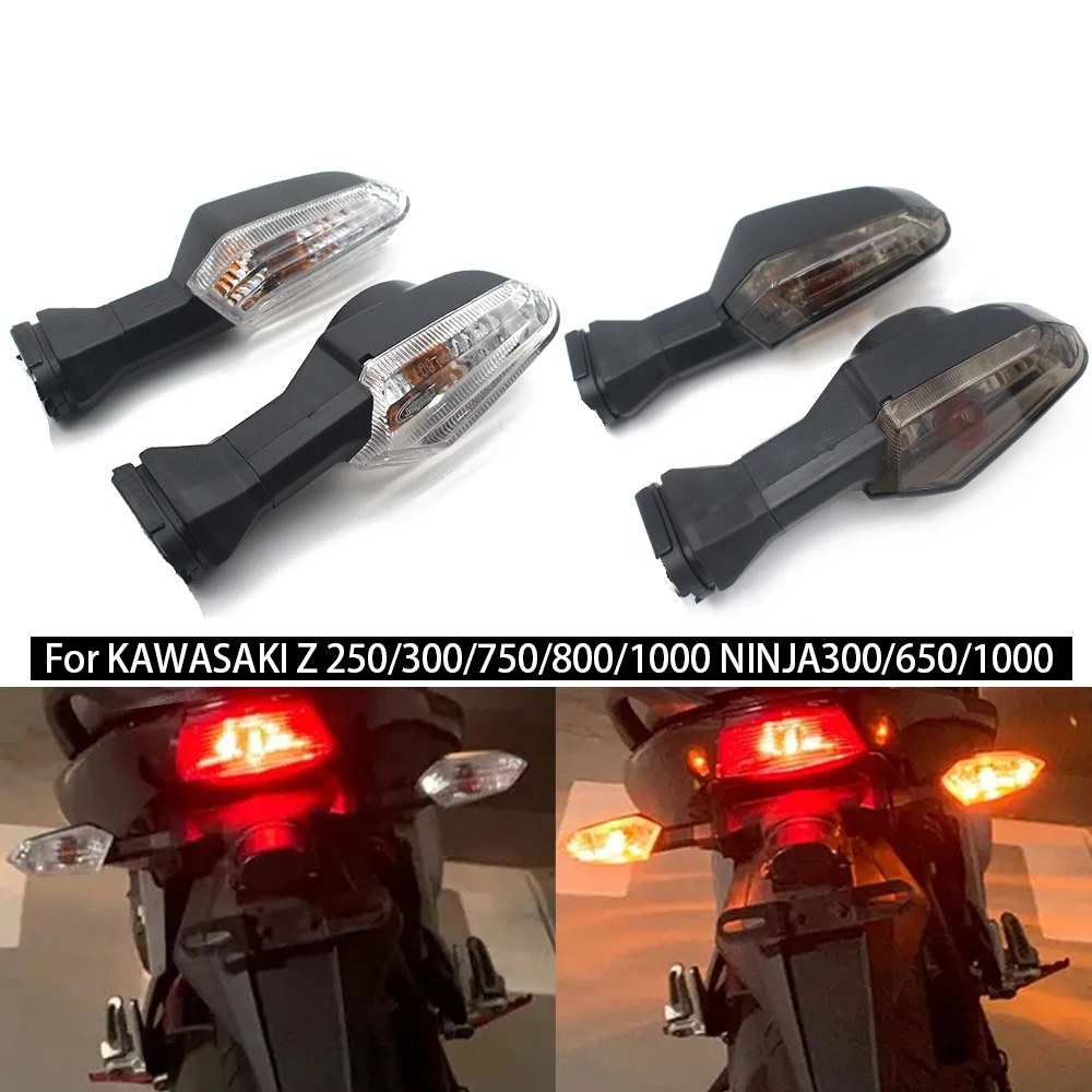 

Indicator Light Turn Signal For KAWASAKI Z750 Z800 Z1000 ZX 6R ER 6N KLE 650 1000 Motorcycle Front/Rear Blinker Lamp