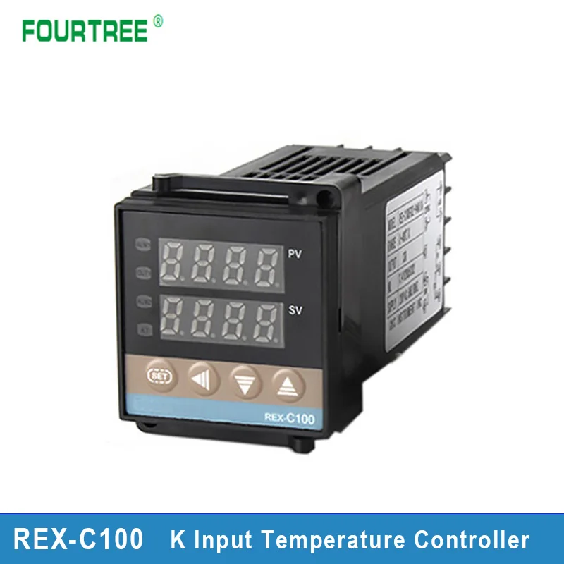 PID Digital Intelligent Temperature Controller REX-C100 K Input SSR or Relay Output Thermostat 110V to 240V Work Voltage