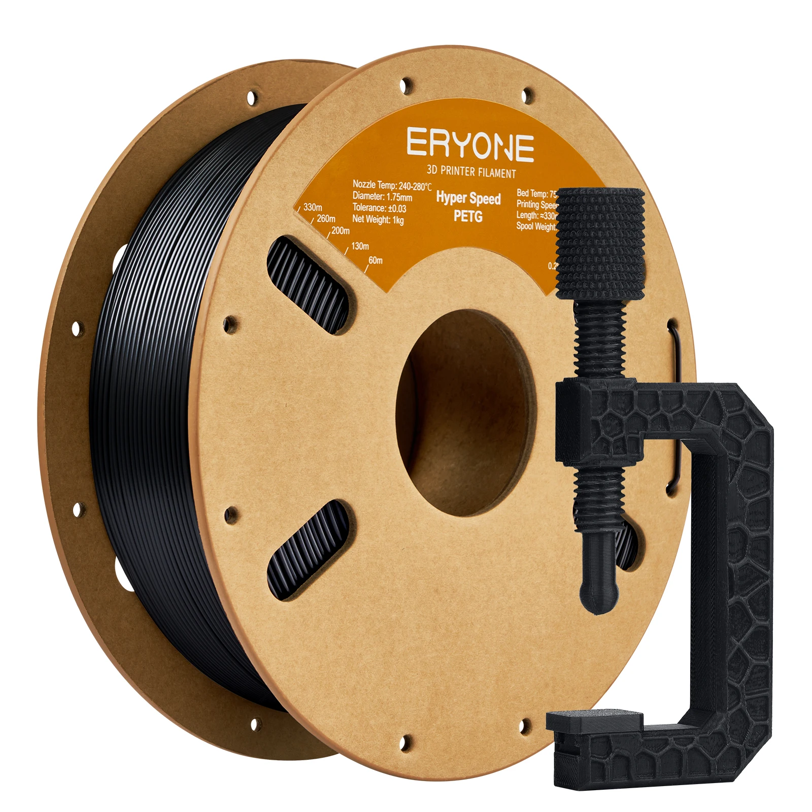 ERYONE High Speed PETG Filament 1.75mm +/- 0.03mm, 3D Printing Filament PETG Fit Most FDM Printer, 1kg (2.2LBS) / Spool