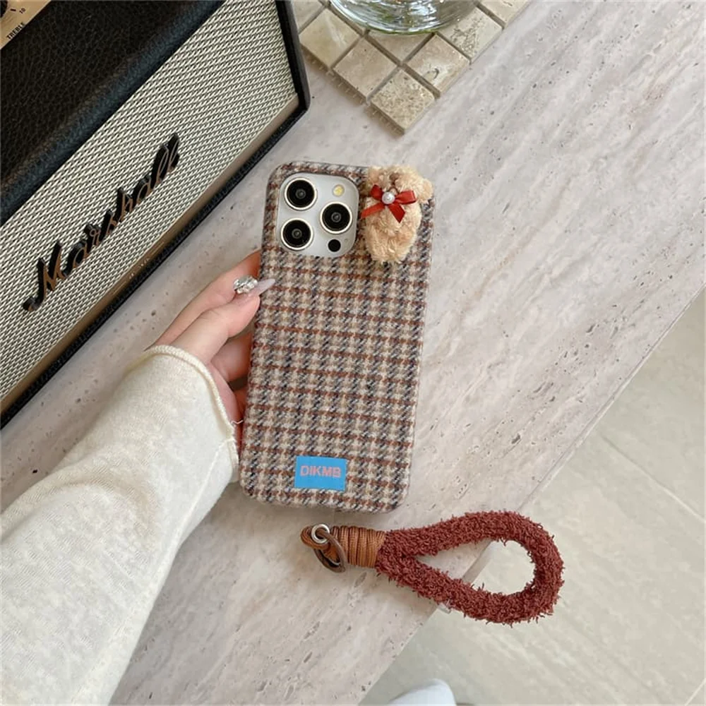 Fashion Cartoons Butterfly Rabbit plush Phone Case for iPhone 18 Pro 17 16 15 16 17 Pro 18 Pro Max Cute Cases Protective Cover