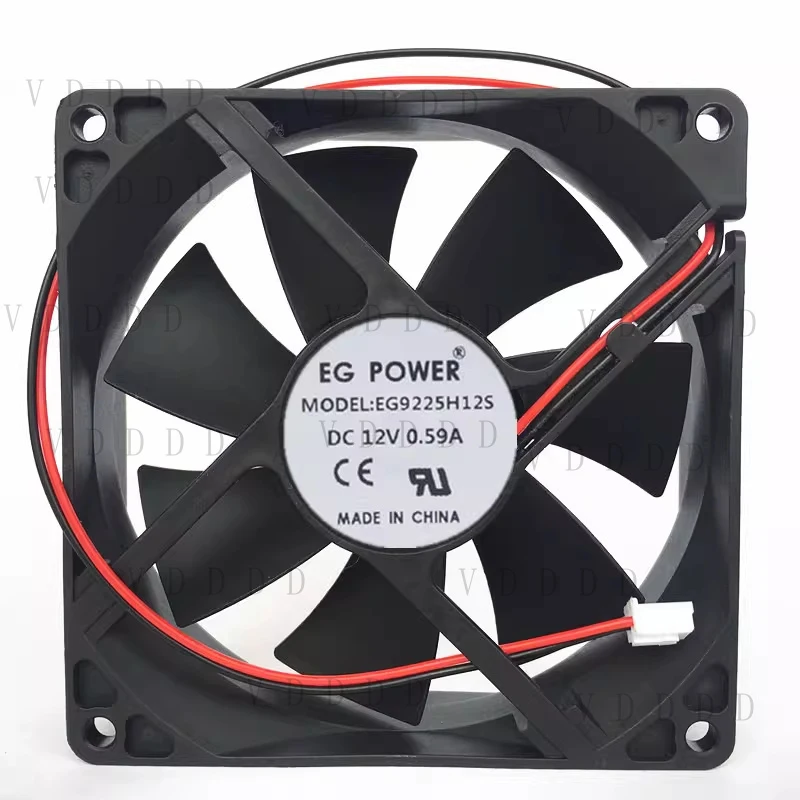 

LL for 1PCS EG POWER EG9225H12S DC12V 0.59A 2-Wire Cooling Fan 9cm