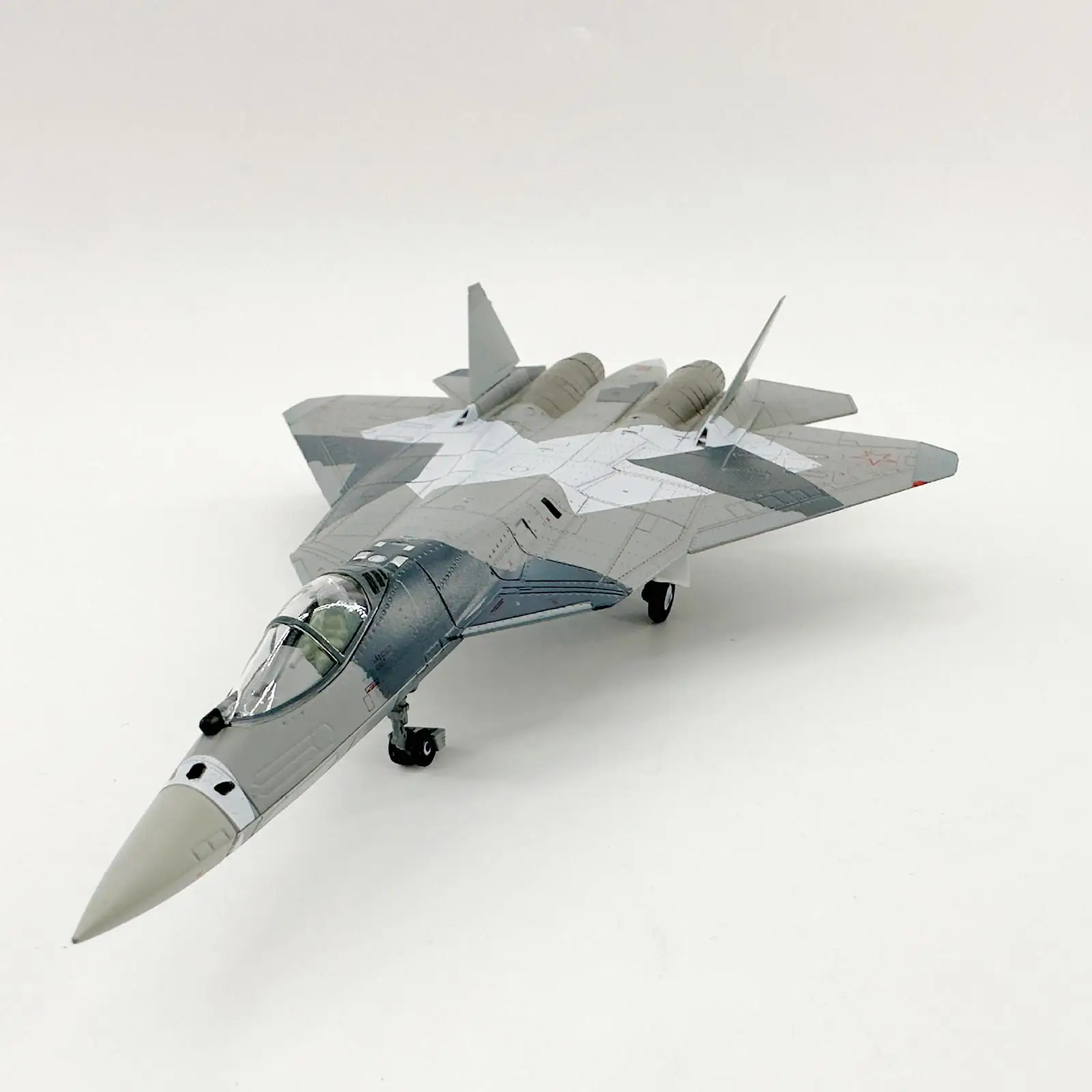 

1:100 Scale -57 Fighter Model Realistic Collection Desktop Decoration Airplane Display Model Ornament for Bar Office Bookshelf