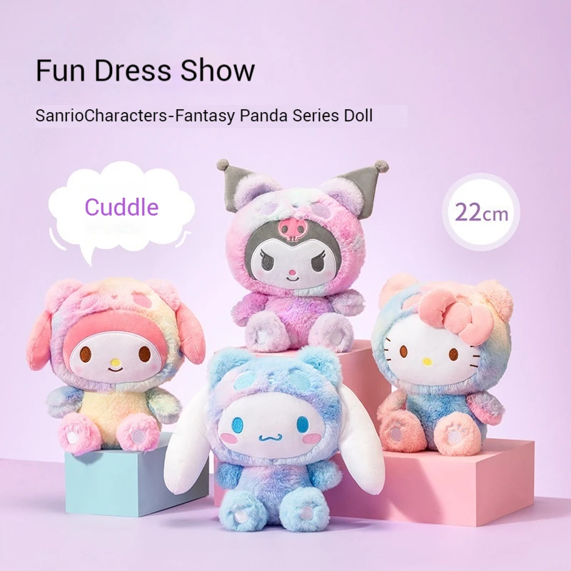 

Miniso Sanrio плюшевые игрушки Kuromi Melody Hello Kitty My Melody Декор для комнаты плюшевая Клубничная кукла плюшевые подарки для детей