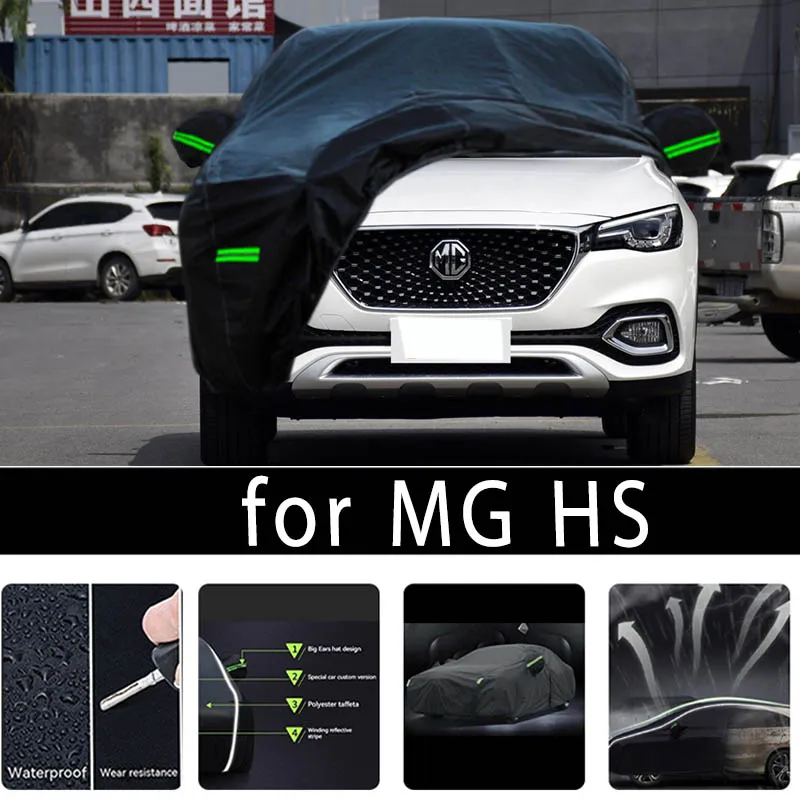 

For MG HS Outdoor Protection Full Car Covers Snow Cover Sunshade Waterproof Dustproof Exterior Car accessories