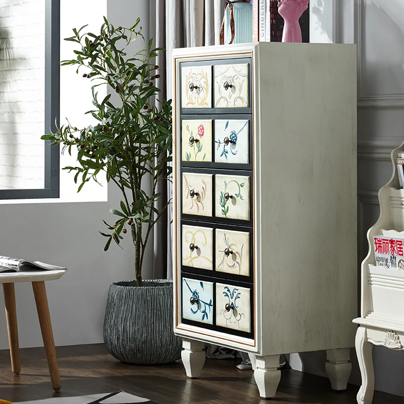American chest of drawers, bedroom storage, living room small side cabinet image 3