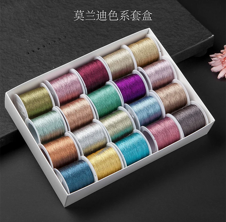 

3/6 strands 20color/set gold silver tower threads for cross stitch handmade DIY thread