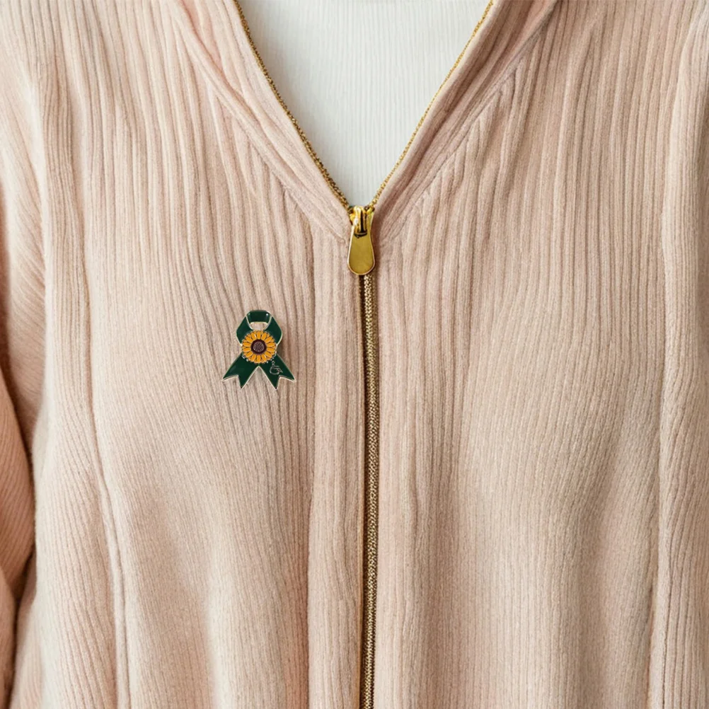 

4Pcs Sunflower Ribbon Disability Awareness Badge Pin Brooch Charity Event Volunteer Alloy Lapel Pins Sunflower Pin Badges