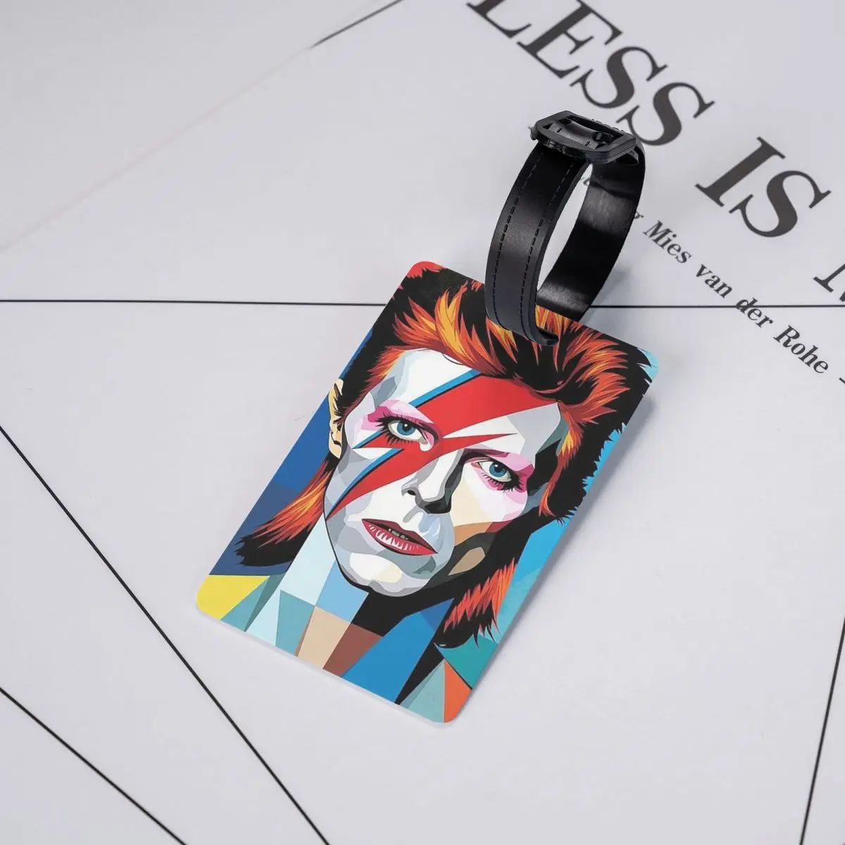 

Davids Bowied Luggage Tags Suitcase Accessories Travel Baggage Boarding Tag Label Holder ID Name Address