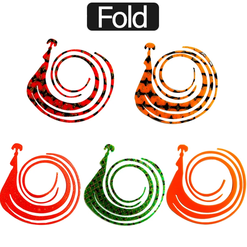 15CM Silicone Spiral Skirts Fork Tail Spinnerbait Ribbon Buzzbait Rubber Jig DIY Fishing Lure Accessories Fly Tying Squid Skirts - view 4