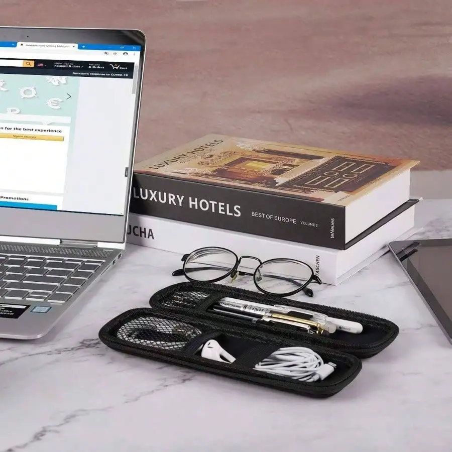 小さな鉛筆ホルダー 鉛筆、ハードペン エグゼクティブ万年筆、ボールペン - ブラック