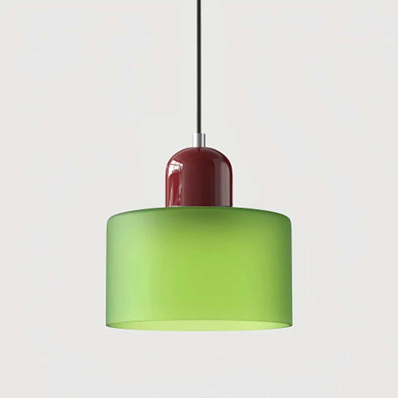Scandinavische moderne glazen slaapkamer nachtkastje lange lijn kleine kroonluchter restaurant bar kroonluchter eenvoudige verlichting sfeerlamp E27