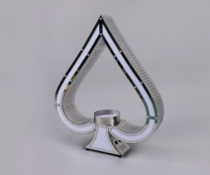 

Custom LOGO Party Ace of Spades Champagne Bottle with LED Light Bottle Presenter for Nightclub Hotel