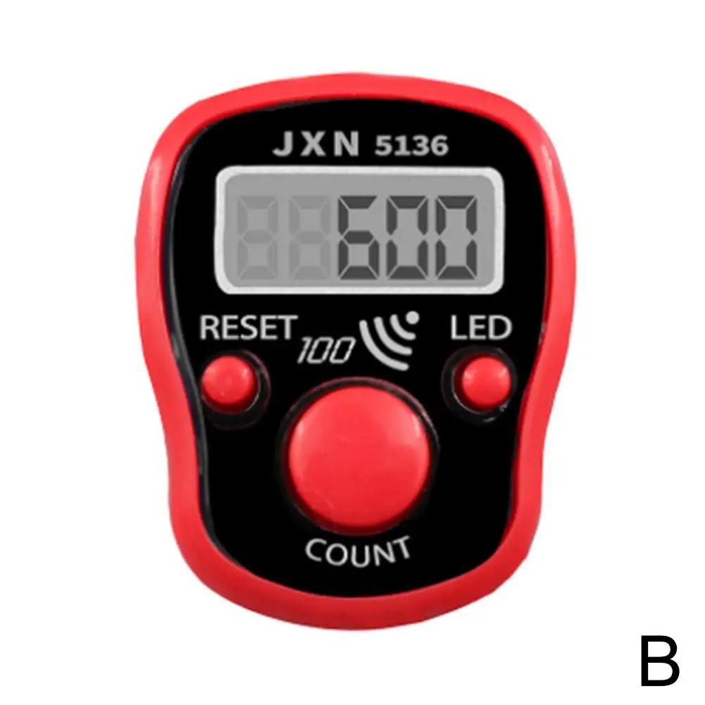 Handheld Elektronischer Zähler Tasbeeh Finger Digital Bead Timer LCD Digit Display Tasbeeh Tasbih Hand Tally Counter Clicker