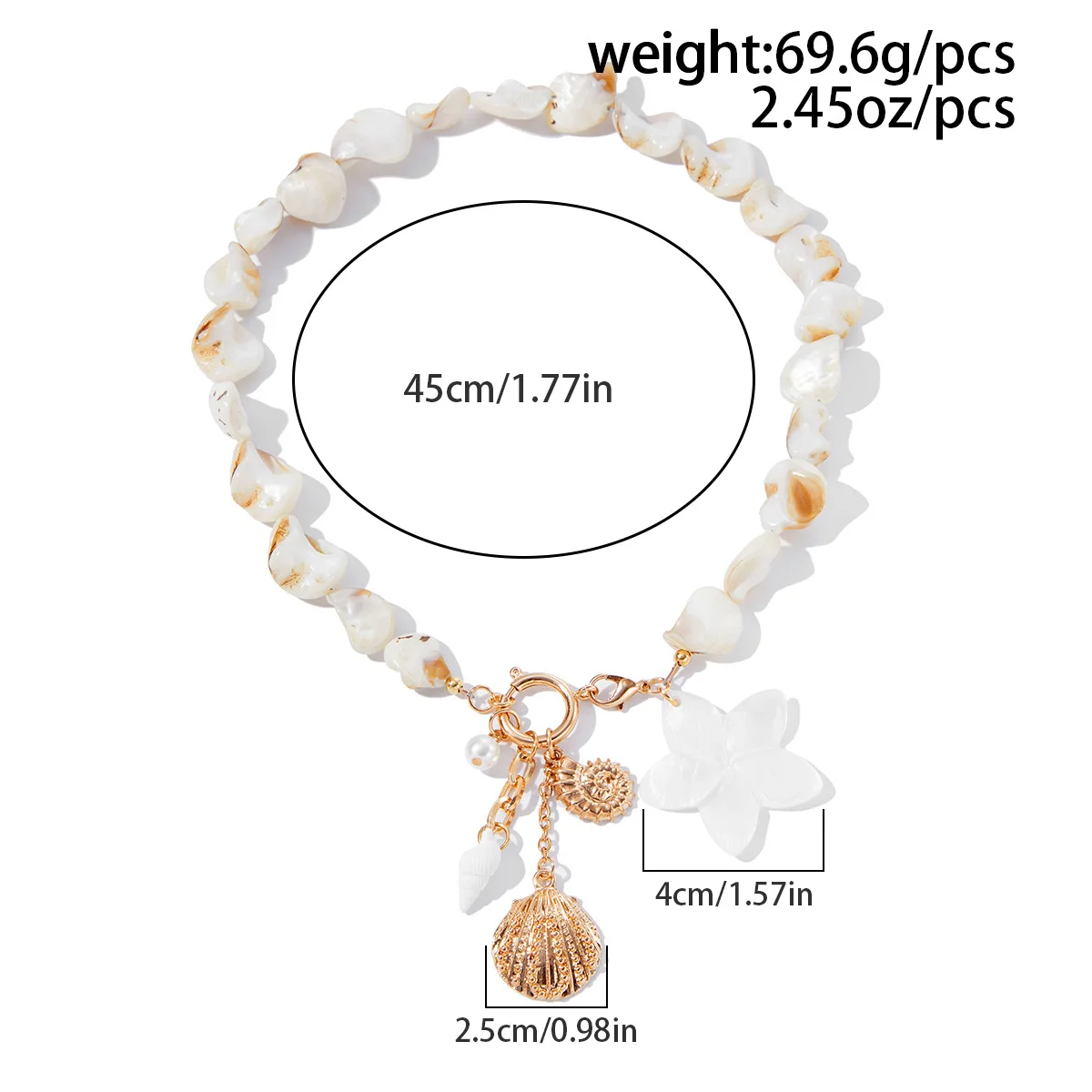 Boho Scallop Conch Sar Pendant Necklace 2026 Ocean Style Simple White Opposite Sex Stone String Style Girl Beach Jewelry