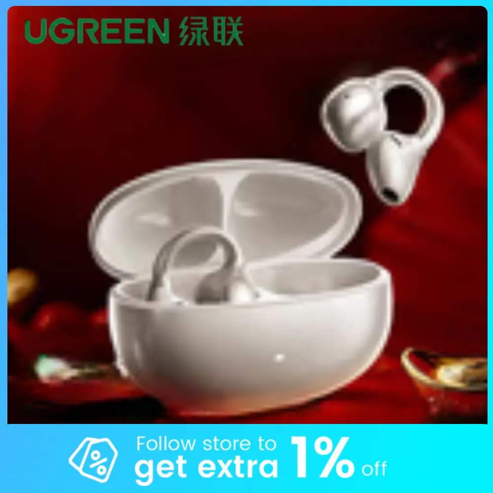 

Ugreen S8 Wireless Earphone Clip-on Bluetooth ANC Active Noise Cancellation AI Simultaneous Interpretation Waterproof Earphones