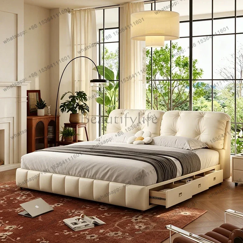 Luxury European Massage Bed Storage Castle Multifunctional Design Wooden Sleeping Bed Bedroom Modern Beliche
