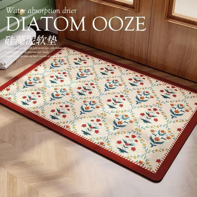 

Non-Slip Bath Mat Absorb Mat Doormat Absorbent Carpets Entrance Mats In The Bathroom Balcony Porch Floor Area Rug Doormat