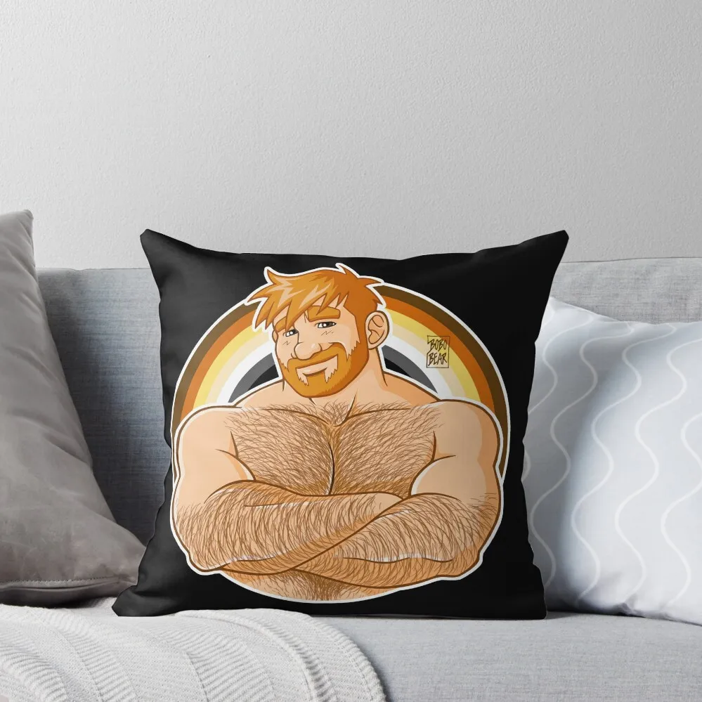 

ADAM LIKES CROSSING ARMS - BEAR PRIDE - GINGER EDITION Throw Pillow Christmas Pillow Cases Pillow Case Christmas