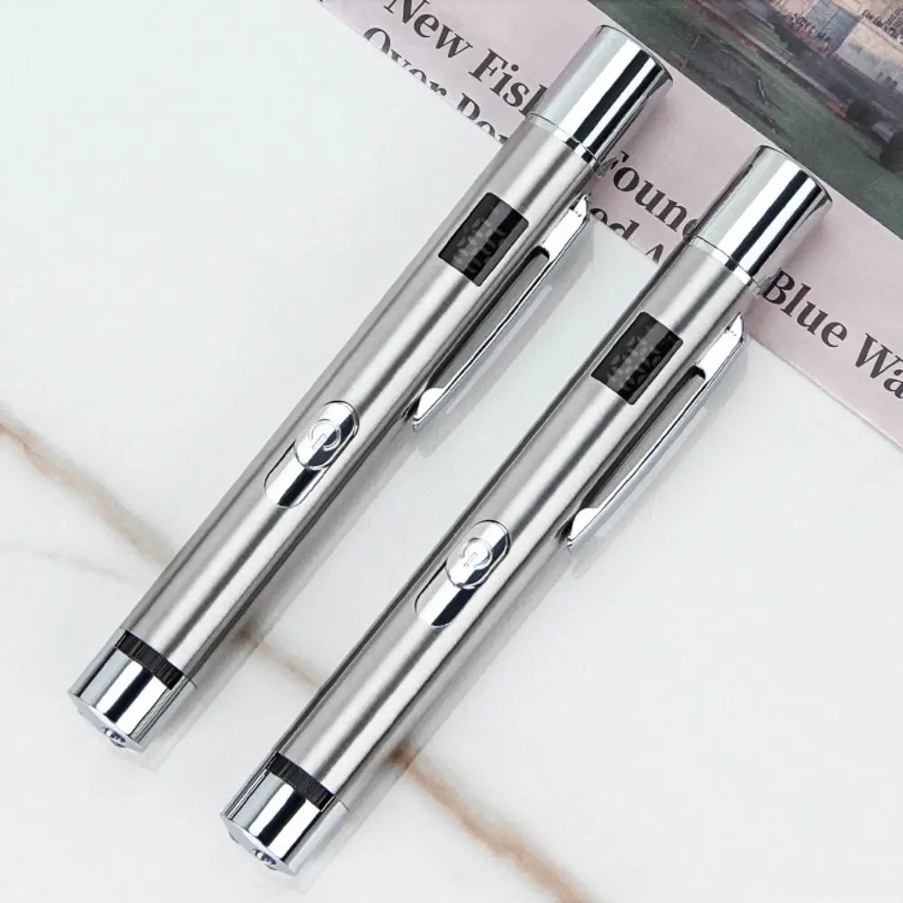 3-in-1 ของเล่นเลเซอร์แมวเลเซอร์โปรเจคเตอร์ 5 รูปแบบ Cat Teasing ของเล่นคลิปโลหะดิจิตอลจอแสดงผล Mini LED ไฟฉายกันน้ําสัตว์เลี้ยง