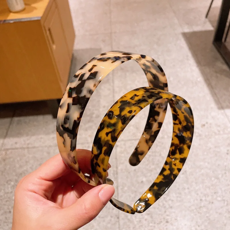 

Wide Brimmed Headband Comfortable Women'S Headband Hair Accessories Elegant Acetate Headband For Gym Daily Routine Social