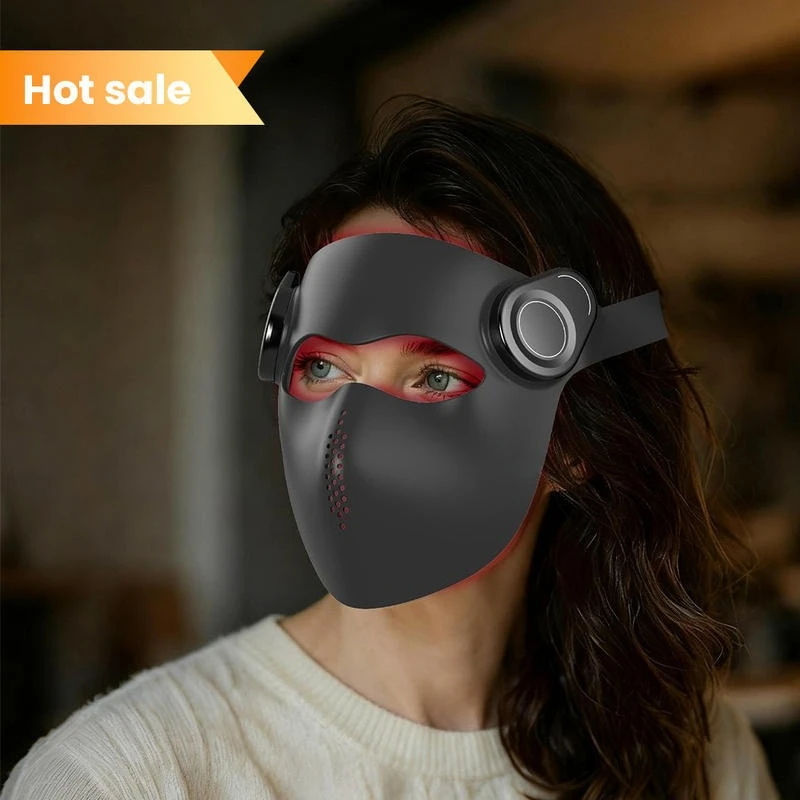 2026 New Product with English Voice Function LED Red and Blue Infrared Light 850nm Laser 1064nm Beauty Instrument Mask