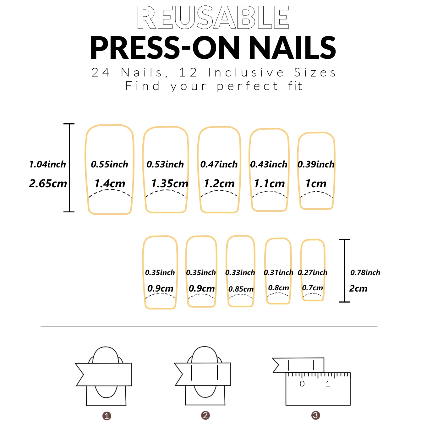 24 Stück: Verschönern Sie Ihren Look mit kurzen, quadratischen Kunstnägeln mit einem rosa-weißen Farbverlauf, 1 Nagelfeile & 1 Nagelkleber-Aufkleber-Set. – Detail 27