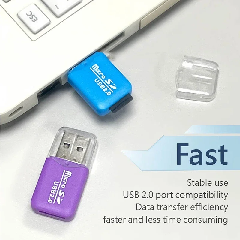【จัดส่งรวดเร็ว】เครื่องอ่านการ์ด Micro SD USB 2.0 สําหรับกล้องโทรศัพท์หน่วยความจําแฟลชการ์ดหน่วยความจํา A1 TF/เครื่องอ่านการ์ด SD สําหรับแล็ปท็อปพีซี
