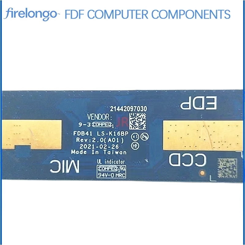Original For Dell Latitude 9420 USB Daughter Board LS-K16BP Laptop Port Replacement Part