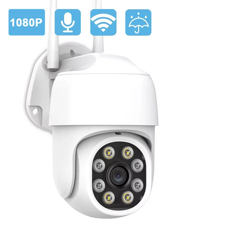 2MP 1080P YCC365 APP Full Color PTZ IP Dome Camera Full Color Night Vision AI Humanoid Home Security CCTV Baby Monitor