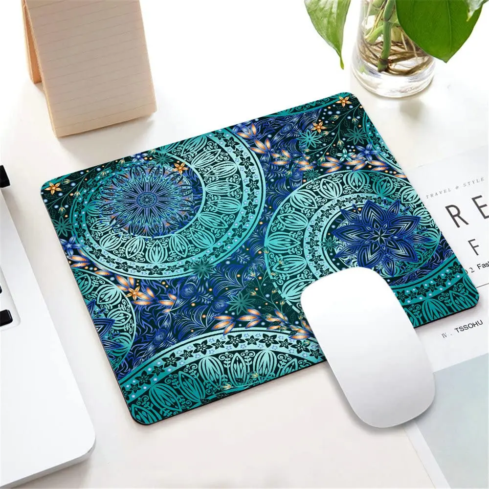 Hot-Selling Vintage Mandalas Mouse Pads Comfortable Gaming Mousepad Mouse Mat Keyboard Mats Desk Pad Mousepads 22x18cm