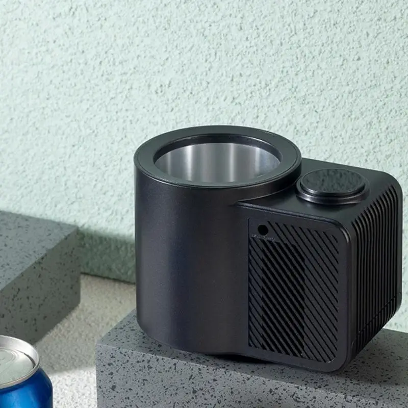 

G7NA Car Cooling Heating Cup Mug Holder Touch Control Heated Cooling Cup Holder for Bottles Digital Car Cup Warmer Coolers