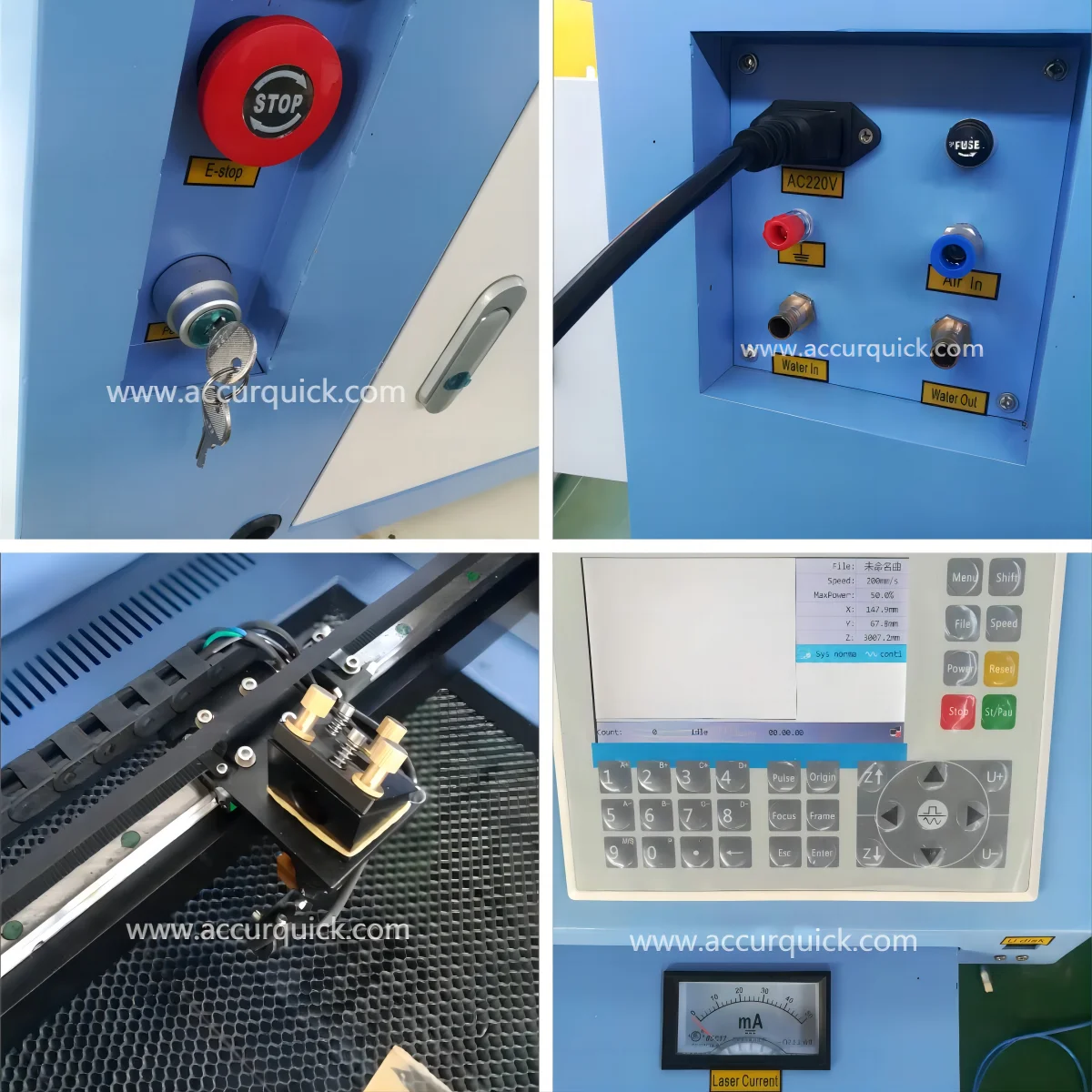 Diskon Besar Mesin Pemotong Pengukir Laser 60W 4040 CO2 untuk Kayu Karet Akrilik