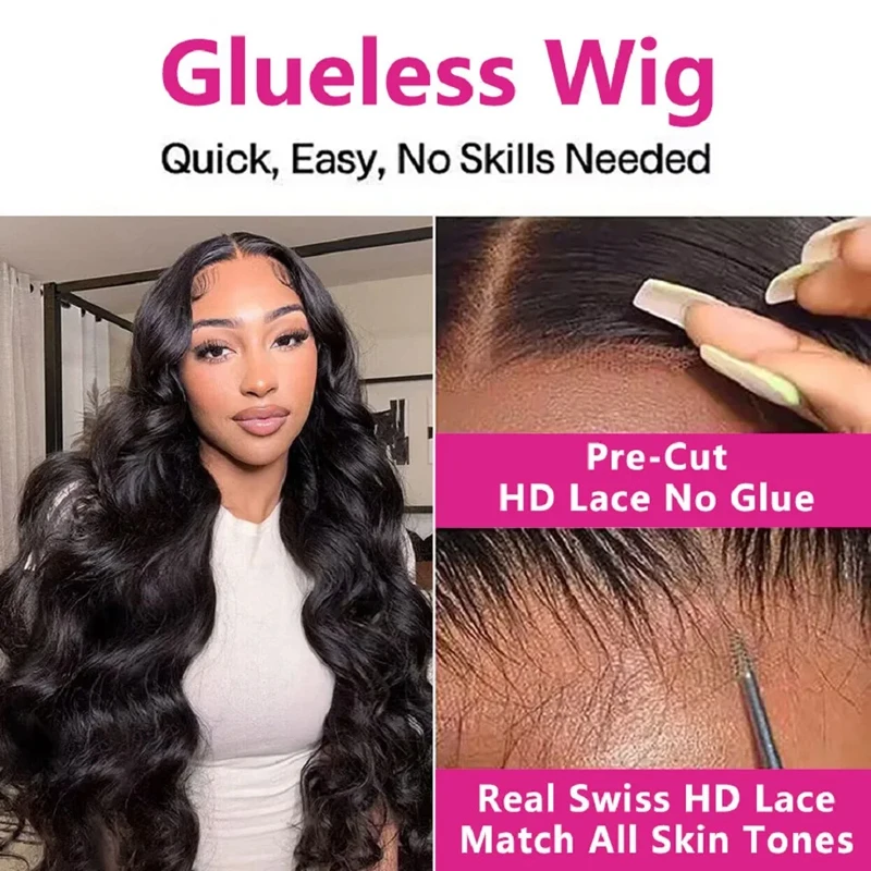 Body wave 5x5 Closure hd lace frontal human hair wig 30 inch lace front wigs cheap on sale clearance Glueless Wig Ready to Wear