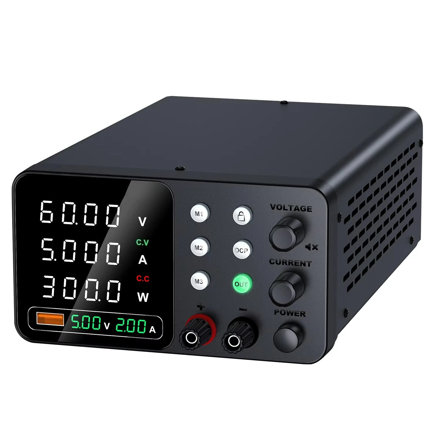 Adjustable Power Supply Upgrade Encoding Switch Adjustment USB Charging Independent Display