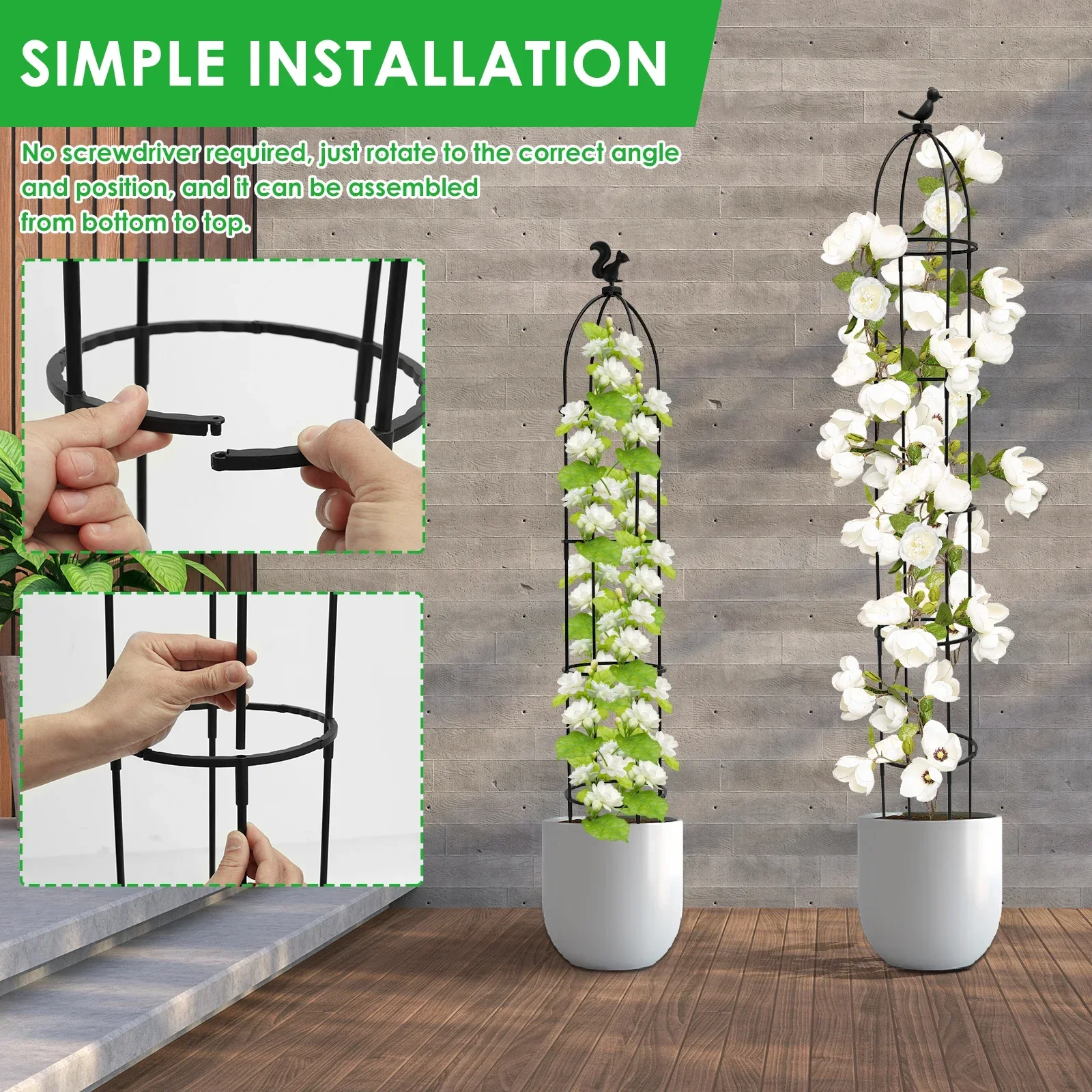 2 szt. Ogrodowa Obeliskowa Kra – Vine Climbing Plastic recenzja i cena
