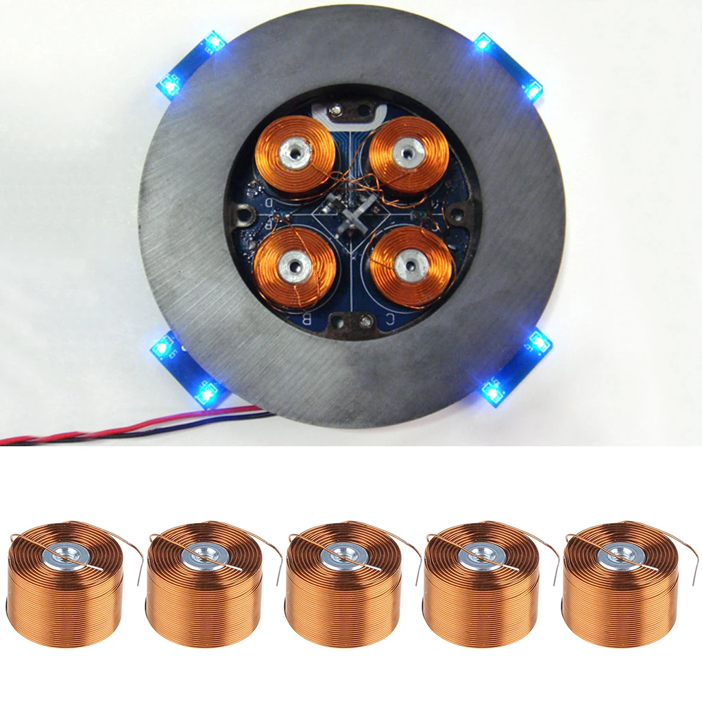 Imagem -02 - Bobina de Levitação Magnética Rolos Material de Qualidade Feito Bobina 12x19 mm 0.47x0.75 Polegadas Encaixe para Arduino Faça Você Mesmo Prático