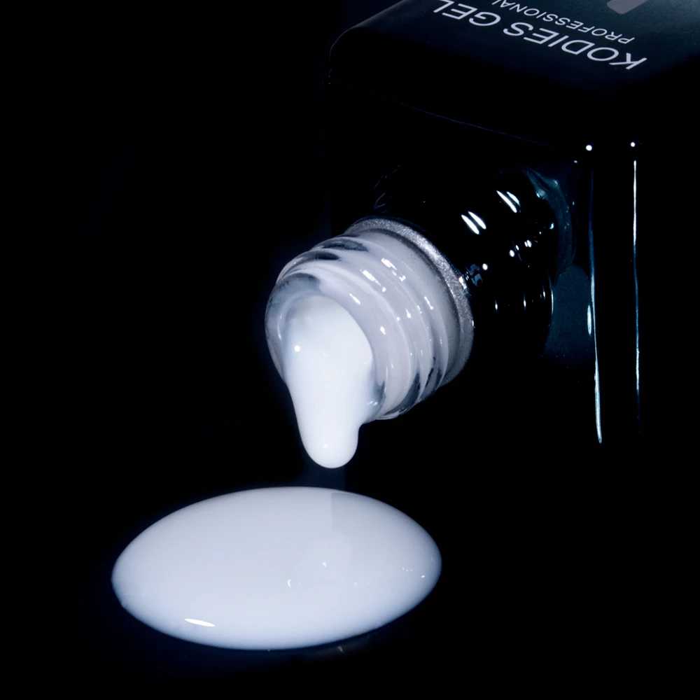 KODIES GEL Melkwitte Vezel Rubber Basislaag Gel Nagellak Semi Permanente UV/LED Heldere Natuurlijke Gel Fix Crack Beschadigde Nagels