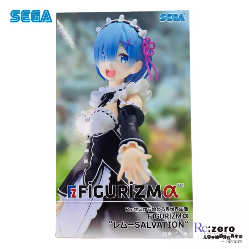 En Stock Sega Original Re Zero-arranque la vida en otro mundo Rem figura de acción modelo muñeca nuevos juguetes en caja modelo garaje