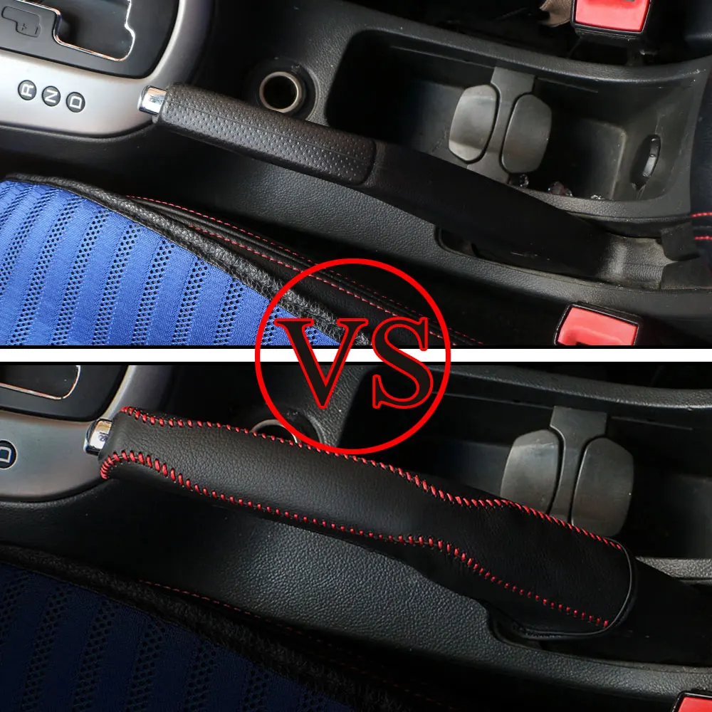 Leather Car Handbrake Covers Case for Chevrolet Cruze 2009-2014 Handbrake Grips Lever Cover Car-Styling