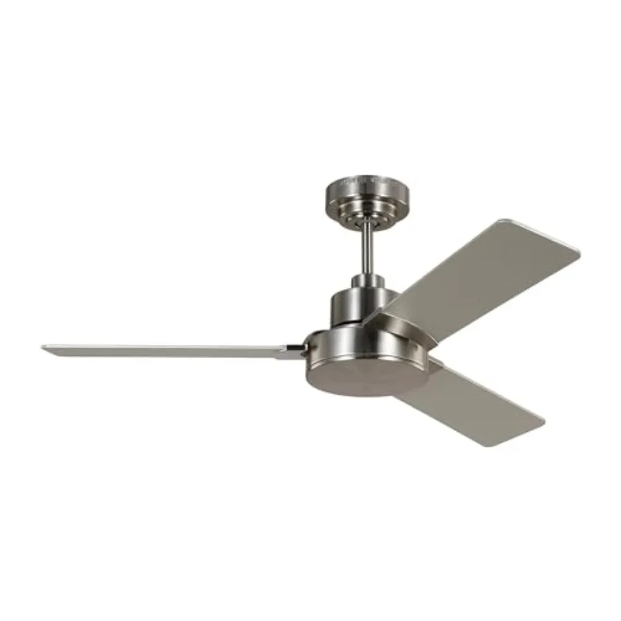 

Потолочный вентилятор Generation Lighting 3JVR44BS Jovie 44 с настенным пультом управления, для использования внутри помещений, влагостойкий, для максимальной гибкости установки, 4 скорости