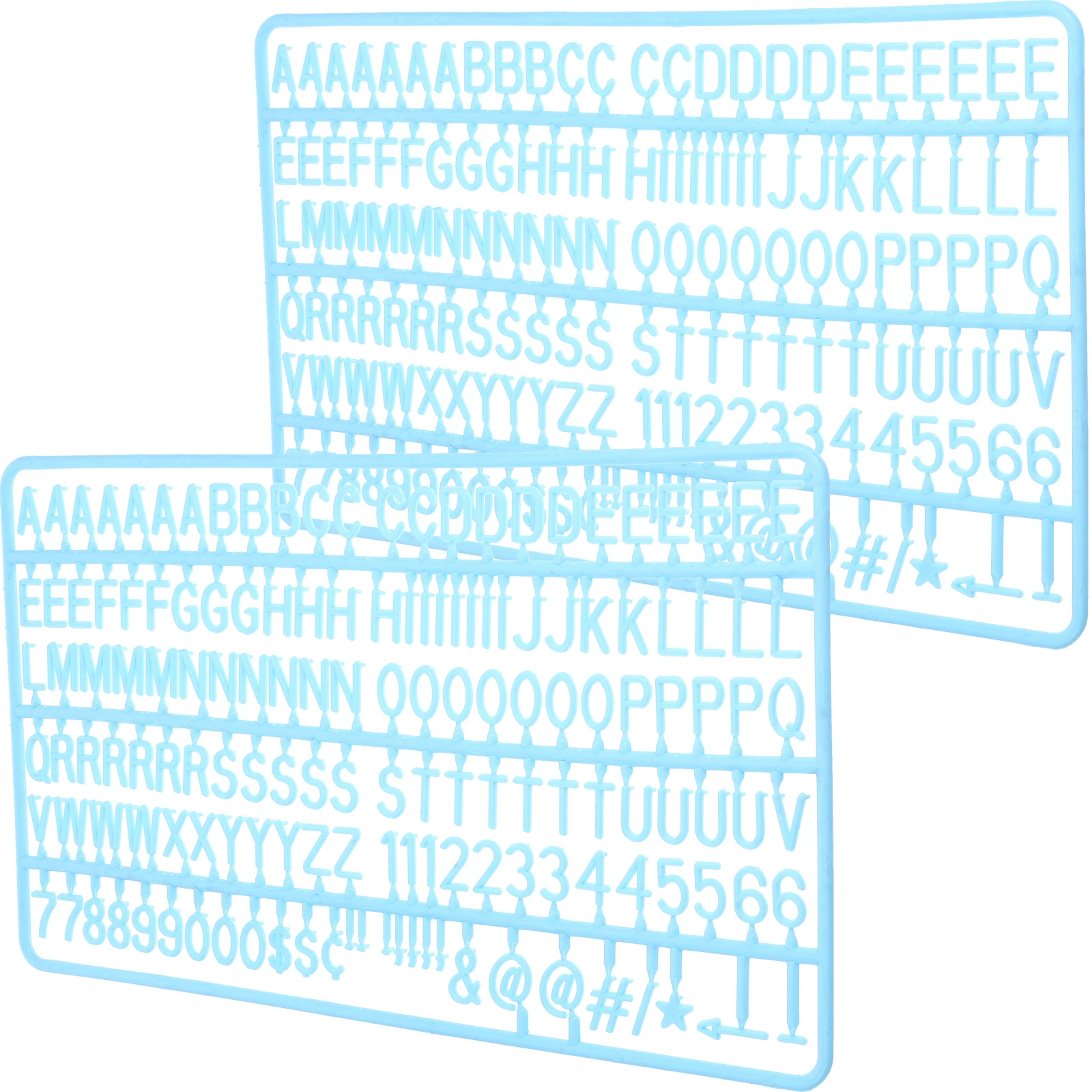 2Sets Letter Board Letters Plastic Felt Board Accessories Diy Projects Educational Tools Decorative Purposes Message Creation