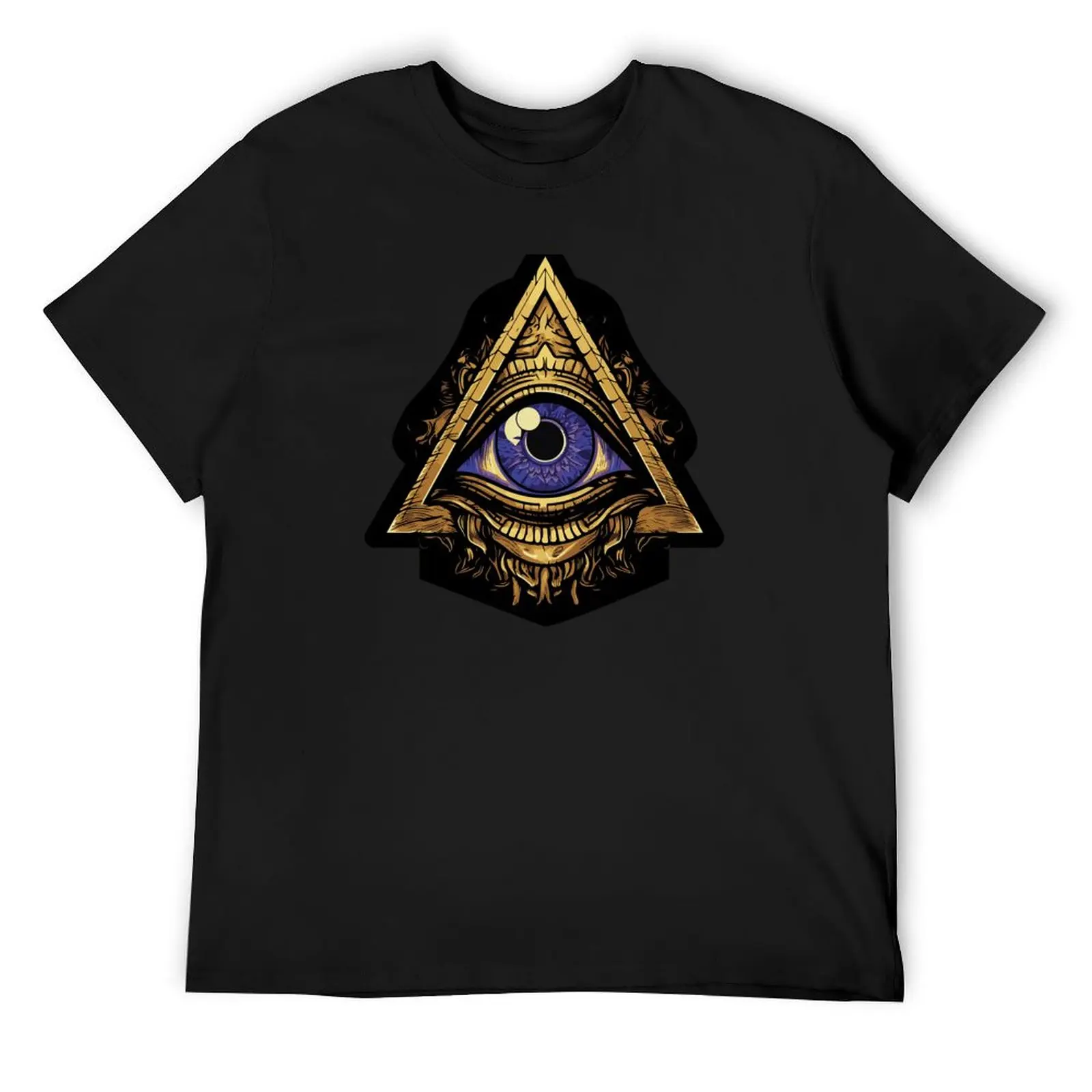 All-Seeing Eye Pyramid Design for Visionary Thinkers T-Shirt sublime vintage blanks men clothings