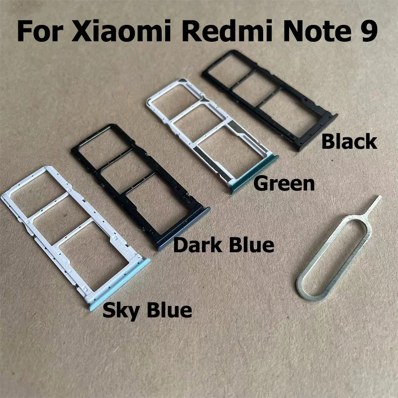 Replacement For Xiaomi Redmi Note 9 Sim Card Tray Slot Holder Socket Connector Spare Parts