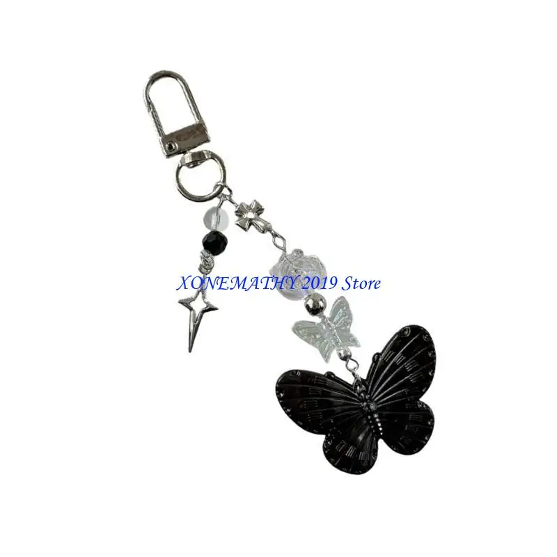 F42f تصاميم الفراشة رائعتين سحر الهاتف Butterfly Phone Charm Charm for Keys و Backpack Resornments