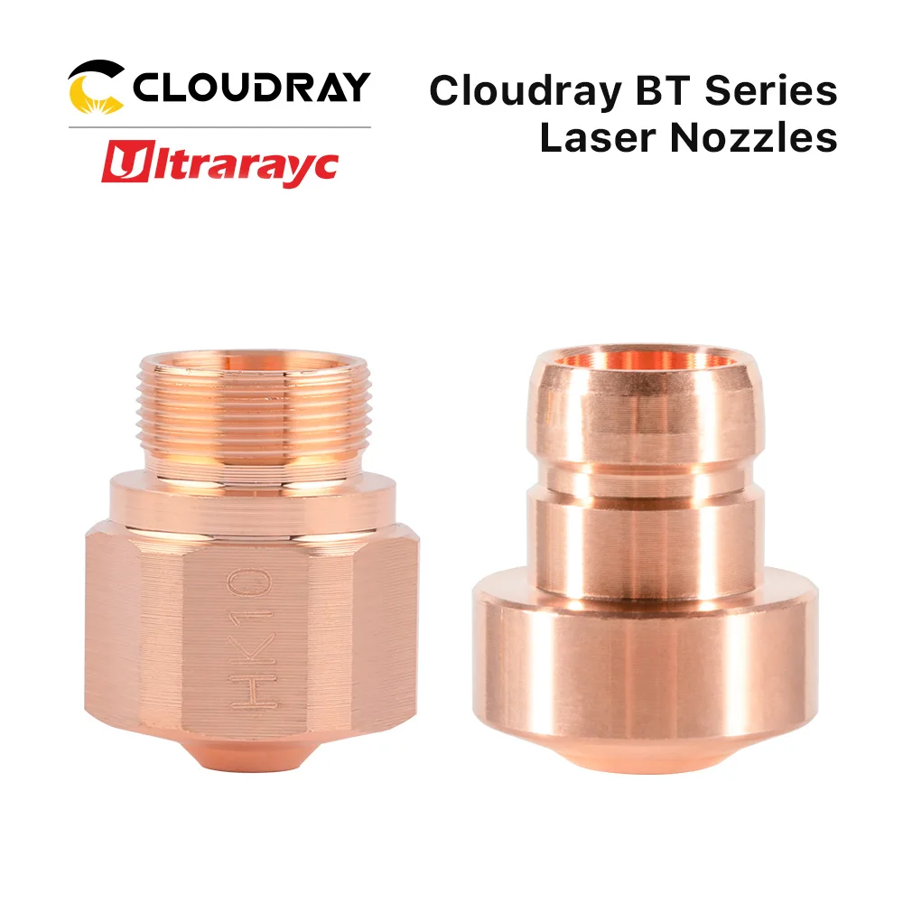 

Ultrarayc 10pcs/set HK Series Laser Nozzle Single Layer Caliber 0.8-4.0mm Thread M10 for BS Fiber Laser Cutting Head